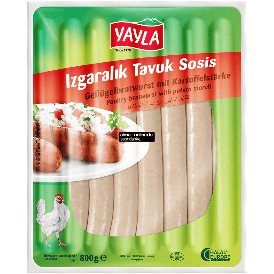 YaylaGefluegelbratwurstmitKartoffelstaerke