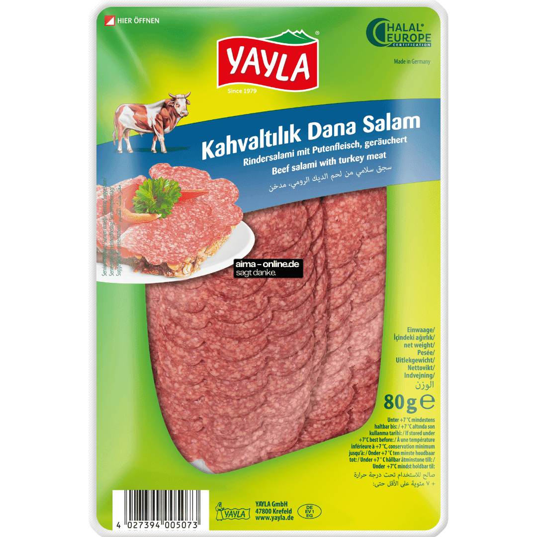 Yayla - Rindersalami mit Putenfleisch, geräuchert 80g