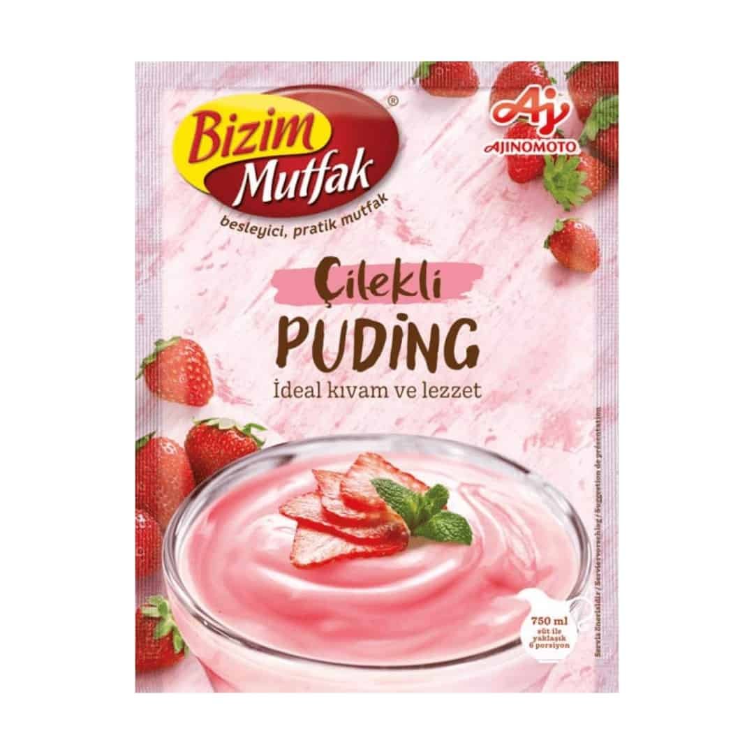 Bizim Mutfak Çilekli Puding - çilekli puding