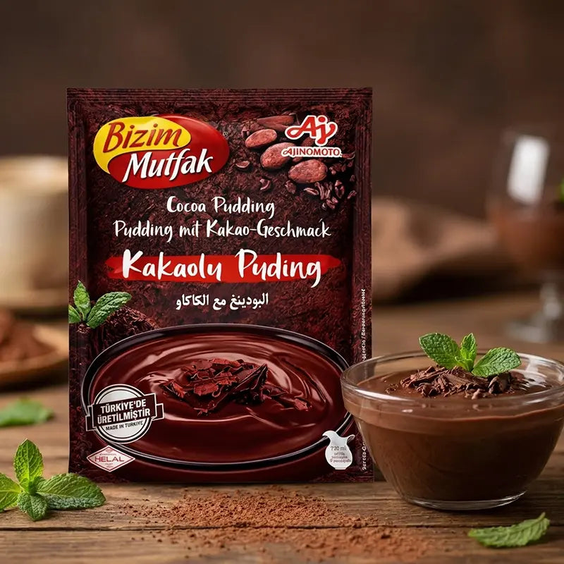 Bizim Mutfak Kakaolu Puding von Aima Online mit Schokoladenpudding und Minze