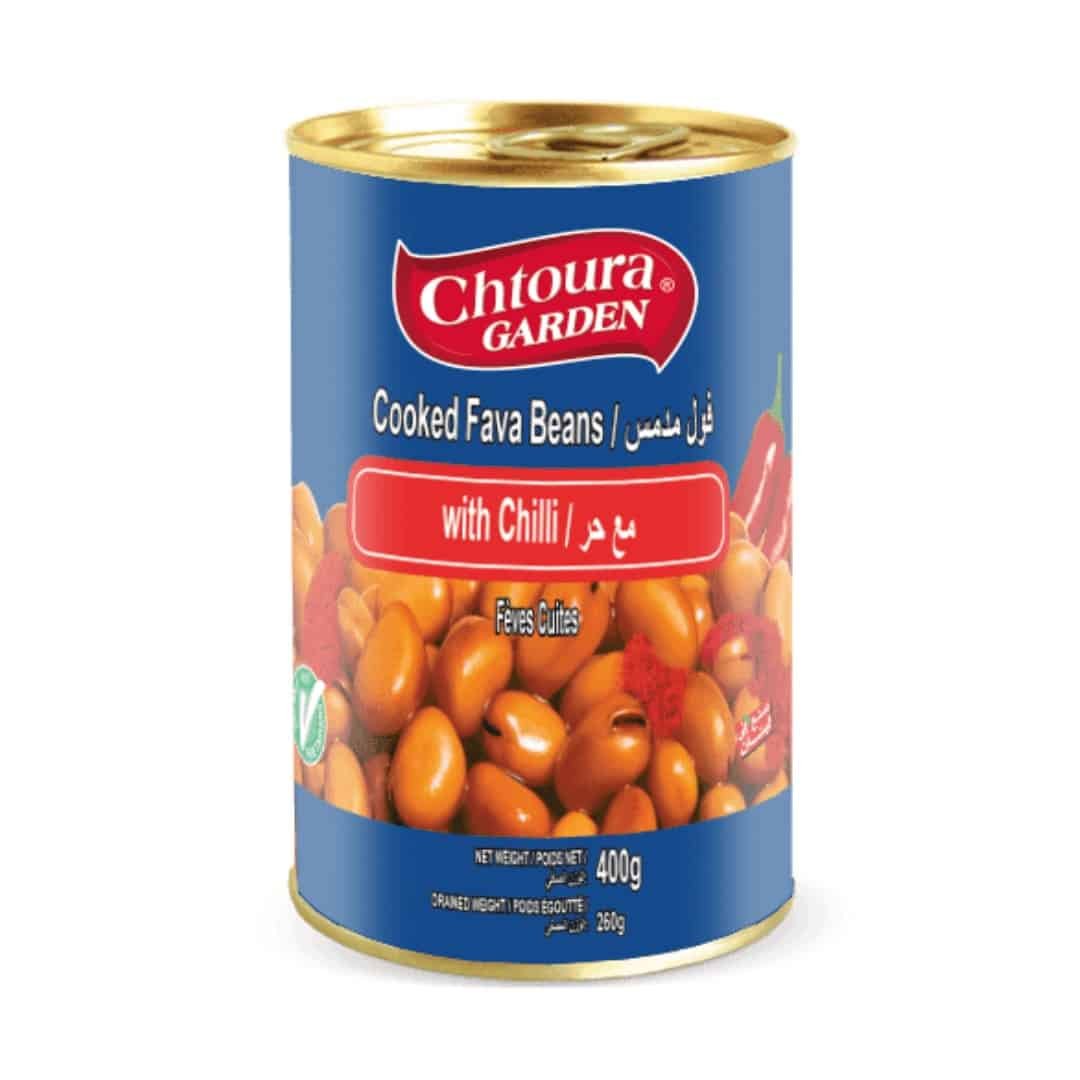 Chtoura Garden biberli pişmiş bakla 400g