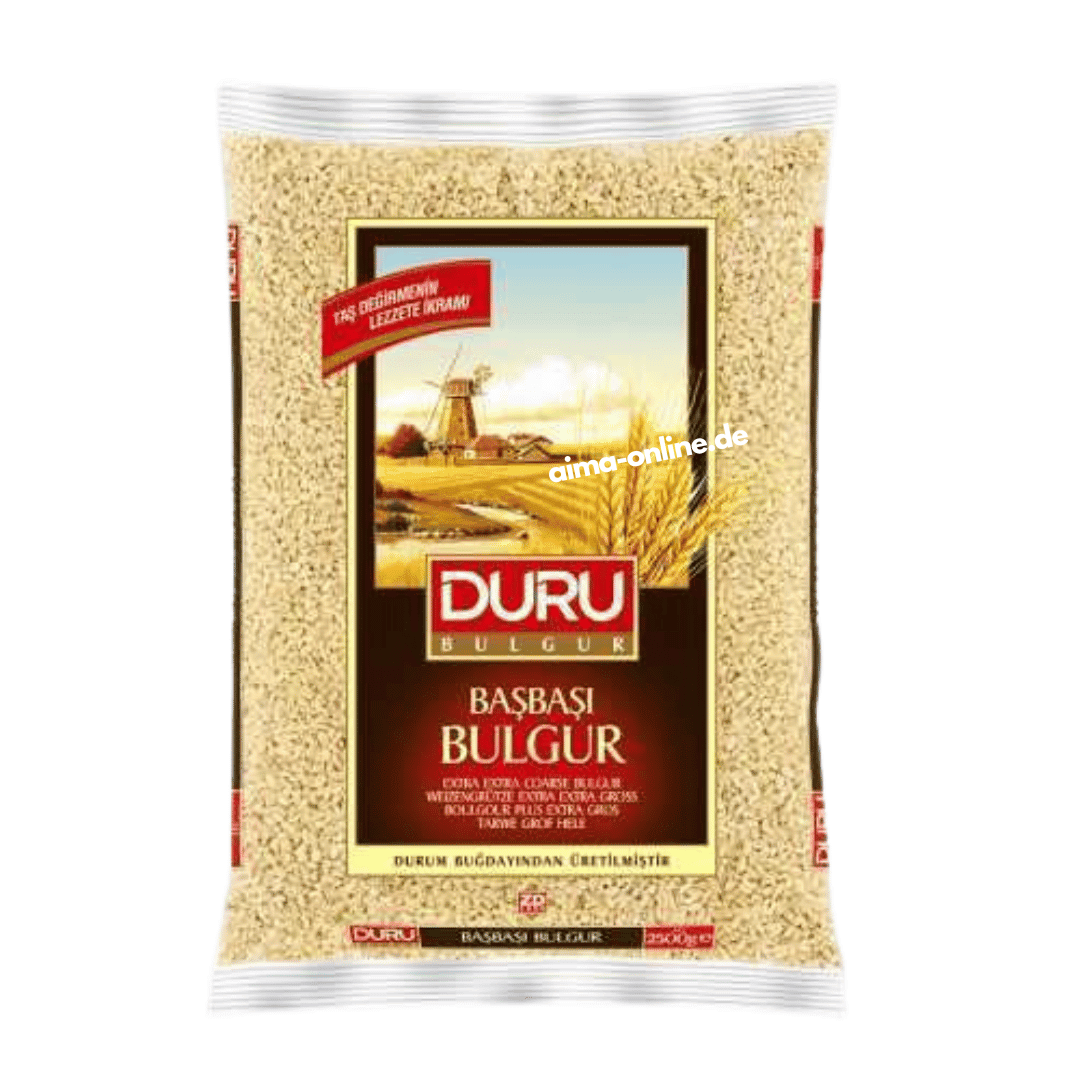 Duru Başbaşı Bulgur – durum buğdayı kabuğu çıkarılmış tane ekstra ekstra iri 2500g