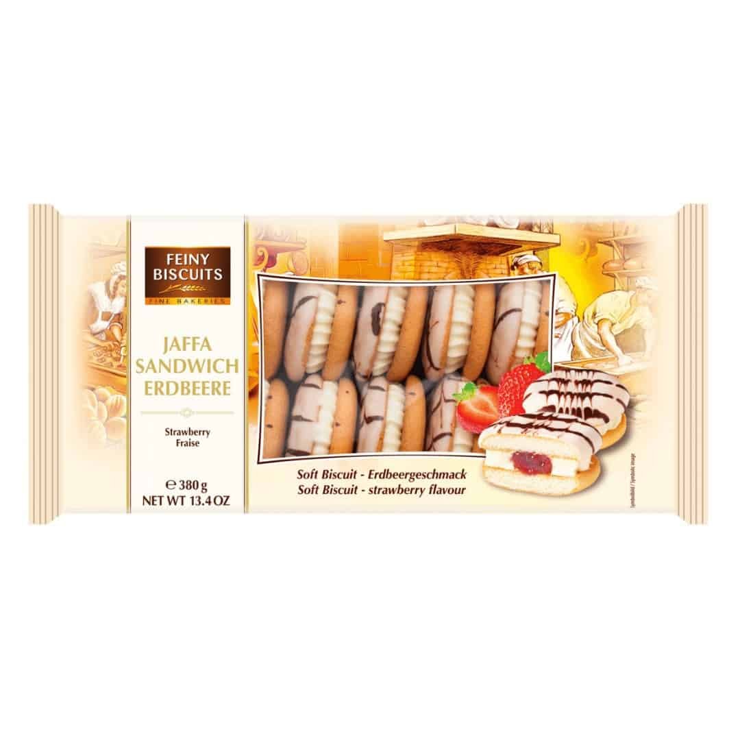 Feiny Biscuits Jaffa Sandwich Erdbeere 380g