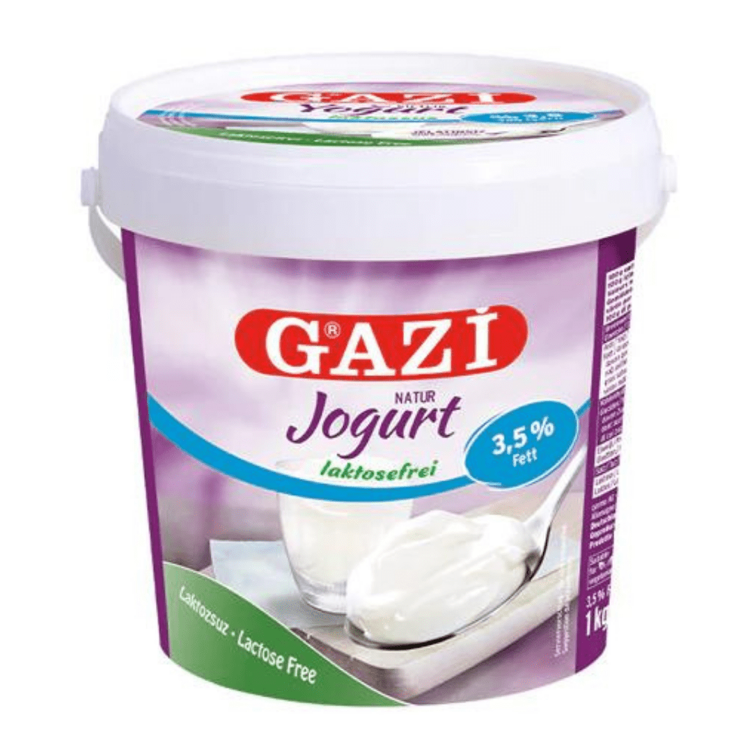 Gazi yoğurt laktozsuz %3,5 yağlı 1kg