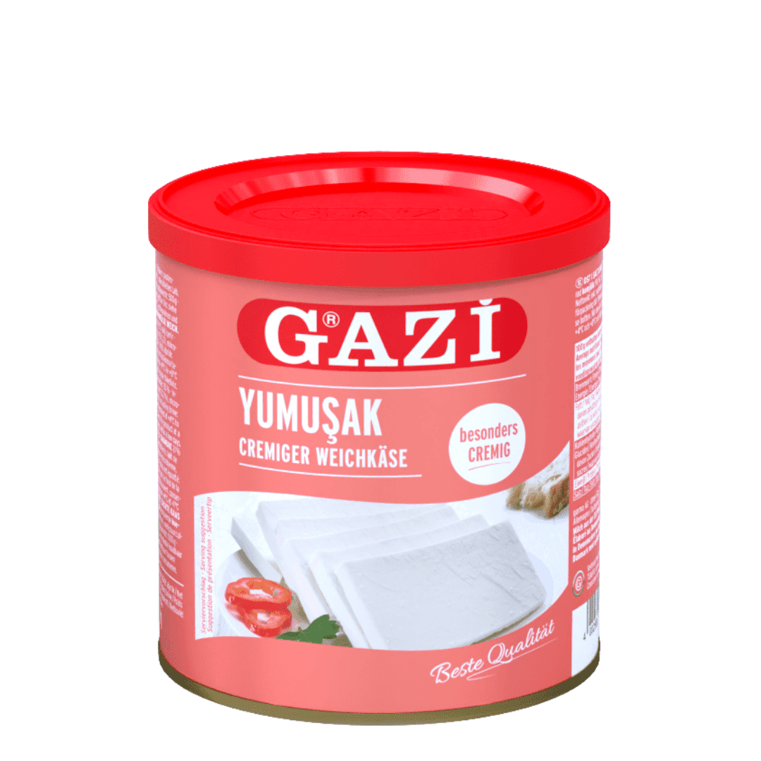 Gazi kaymaklı yumuşak peynir %55 yağlı 500gr