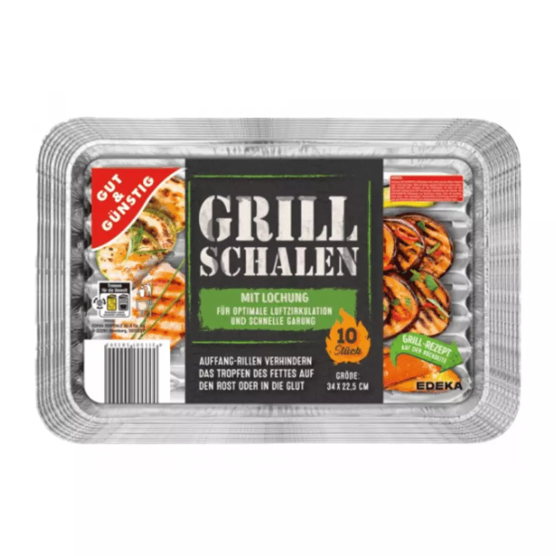 Gut & Günstig Alu-Grillschale 10 Stück