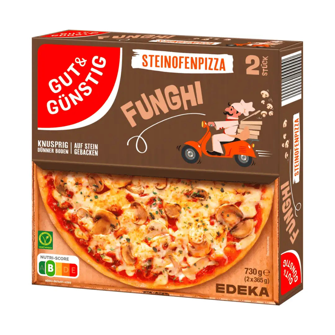 İyi ve Ucuz Taş Fırınlı Pizza Funghi 730g (2x365g)