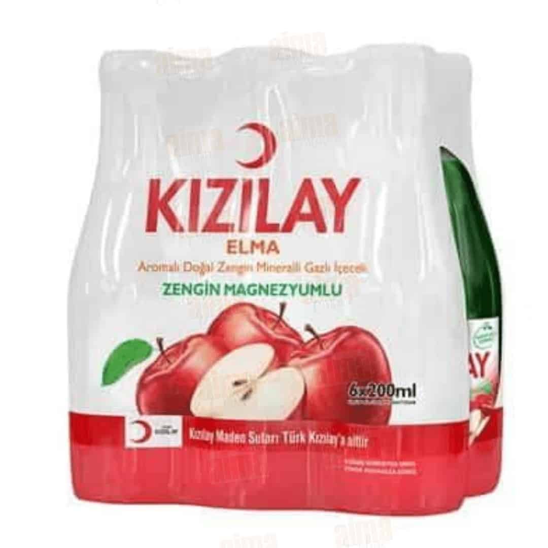 Kızılay elma aromalı maden suyu 6x200ml