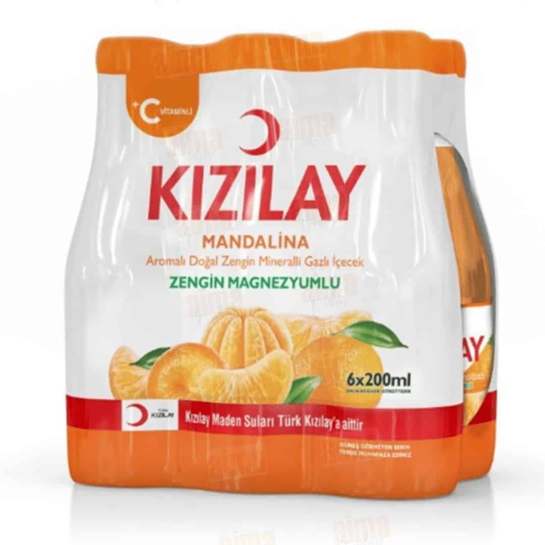 Mandalina aromalı Kızılay maden suyu 6x200ml