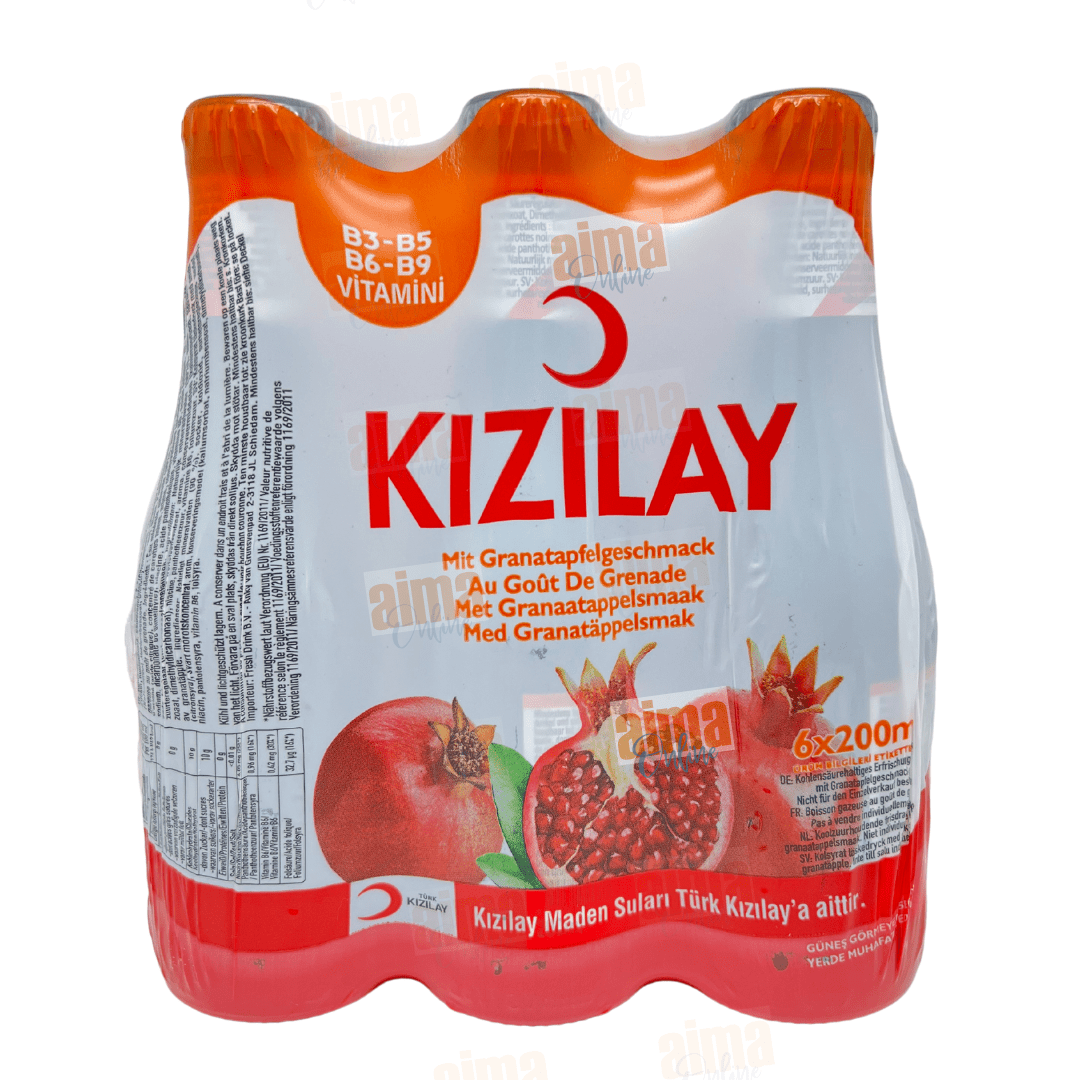 Kizilay Mineralwasser mit Granatapfelgeschmack 6x200ml