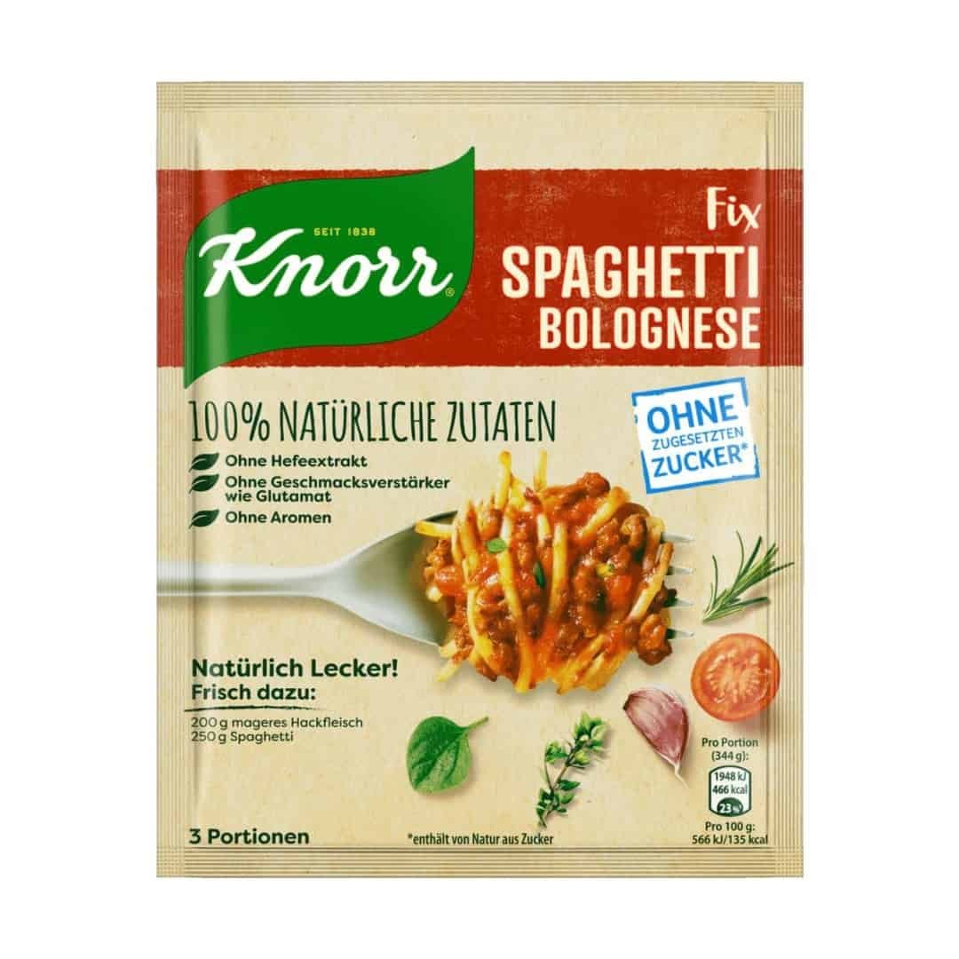 Knorr Doğal Lezzetli Spagetti Bolonez 38 gr