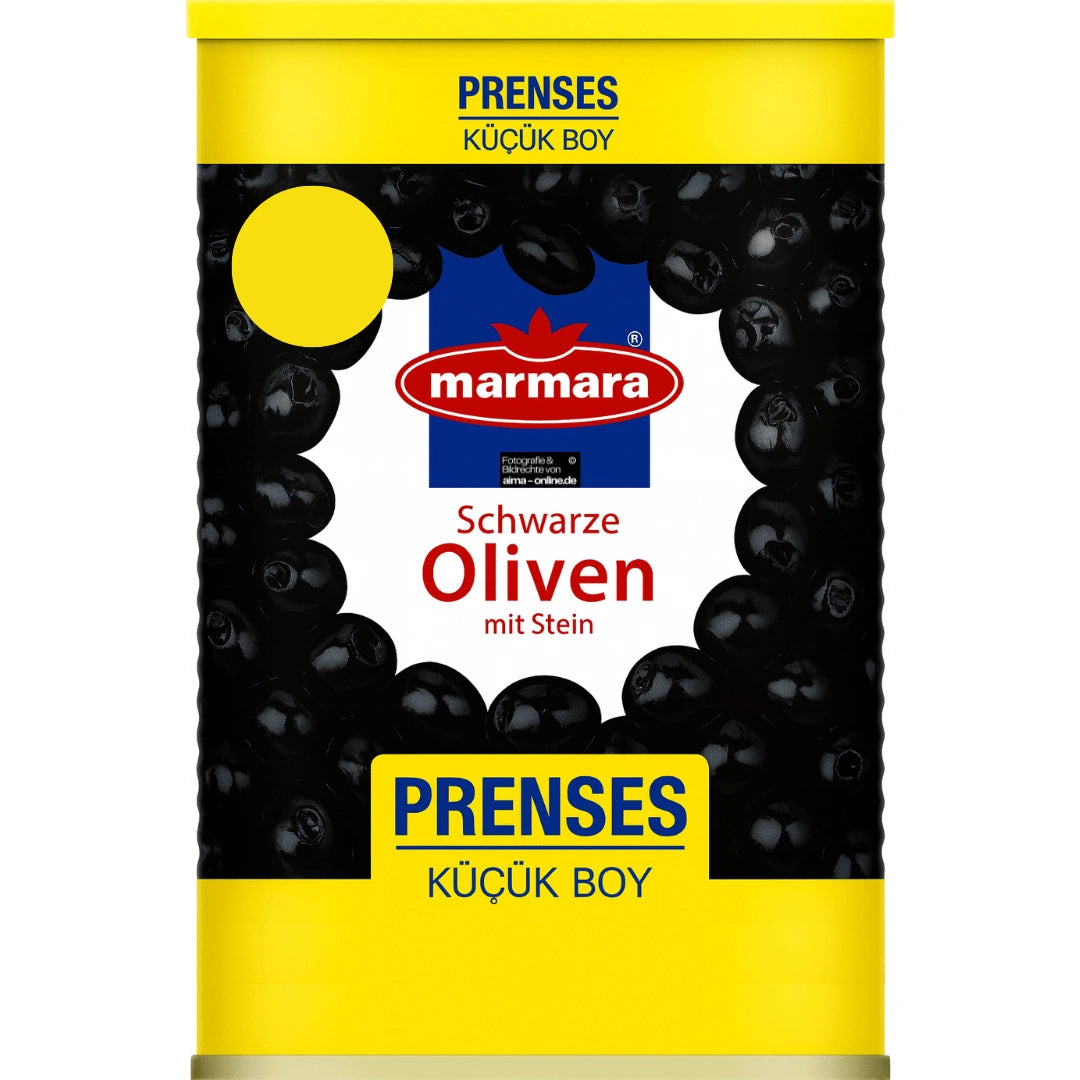 Marmara - Schwarze Oliven mit Stein, Siyah Zeytin Prenses Kucuk Boy 1300g