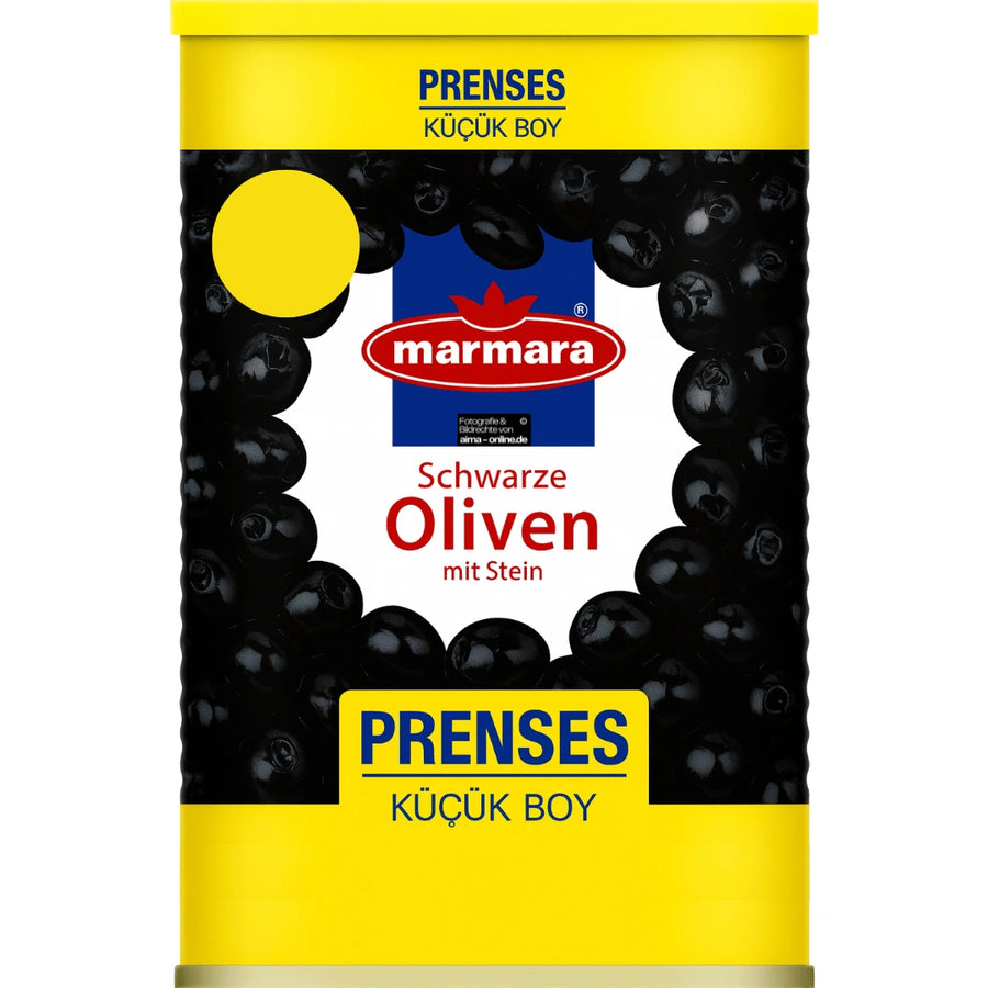 Marmara - Schwarze Oliven mit Stein, Siyah Zeytin Prenses Kucuk Boy 1300g