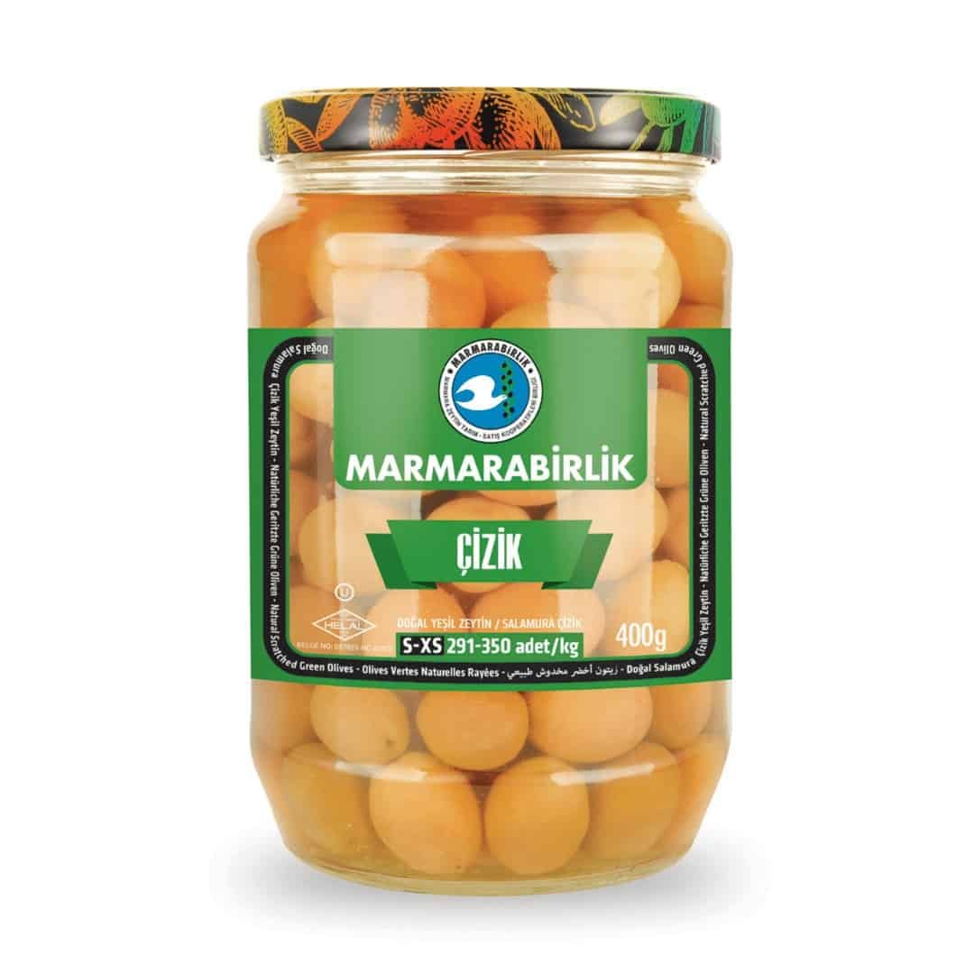 Marmarabirlik Çizik - Dilimli Yeşil Zeytin 670gr