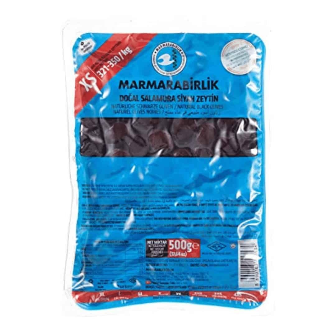 Marmarabirlik Dogal Salamura Siyah Zeytin - Siyah Zeytin 500gr