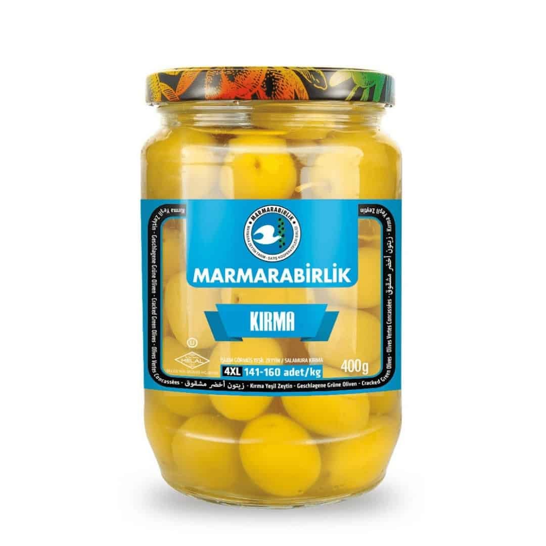 Marmarabirlik Kirma - dövülmüş yeşil zeytin 700gr