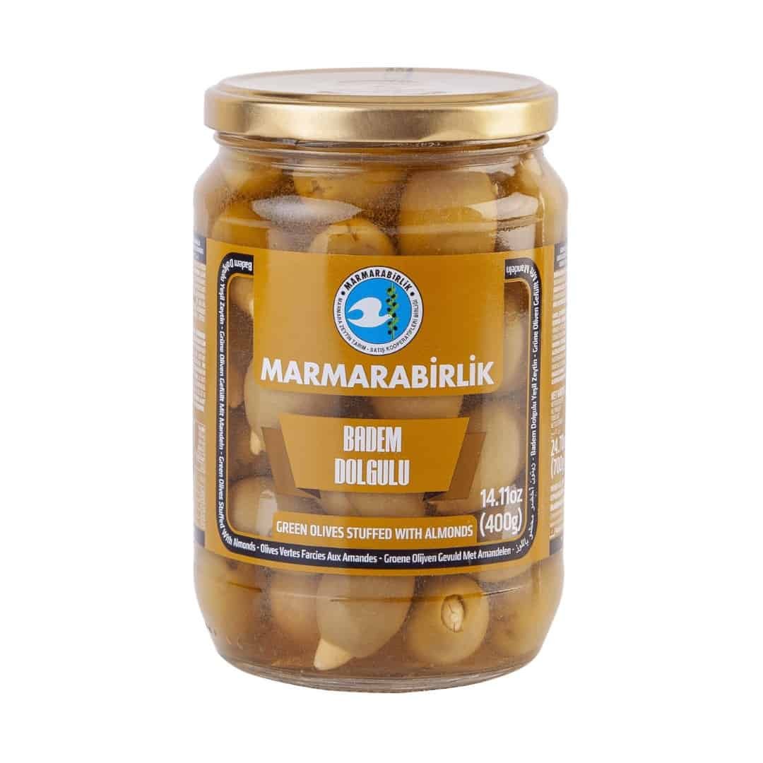 Marmarabirlik Badem Dolgulu Yeşil Zeytin - Bademli Yeşil Zeytin 700gr