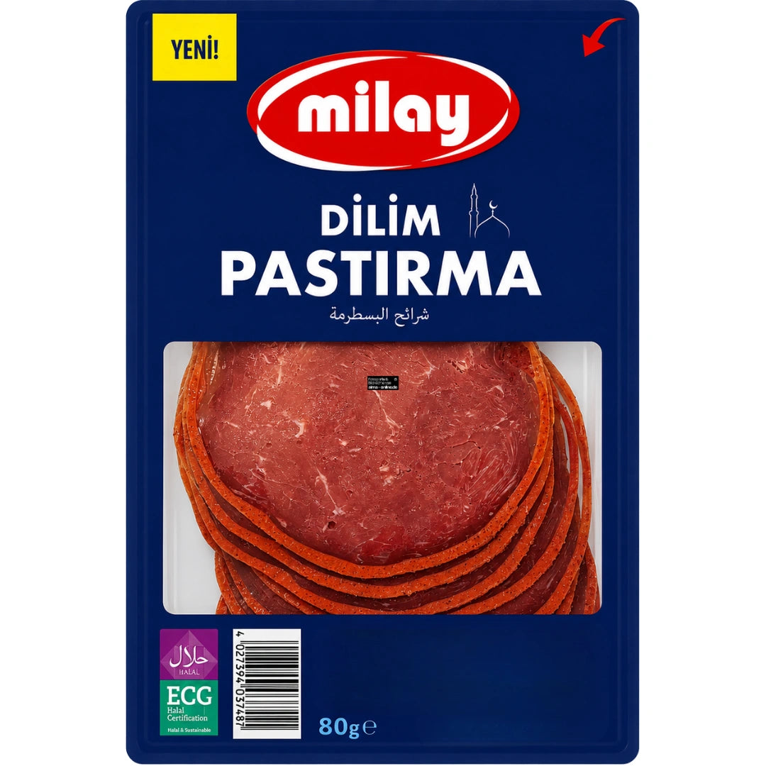 Milay - Rinderformschinken nach türkischer Art in Scheiben (Dilim Pastırma) 80g