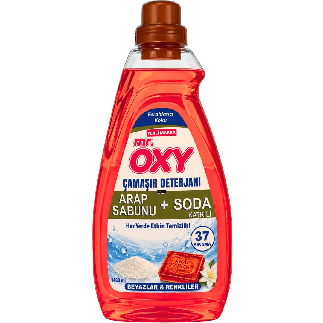 Mr. Oxy - Flüssigwaschmittel für Weiß- & Buntwäsche 1480ml