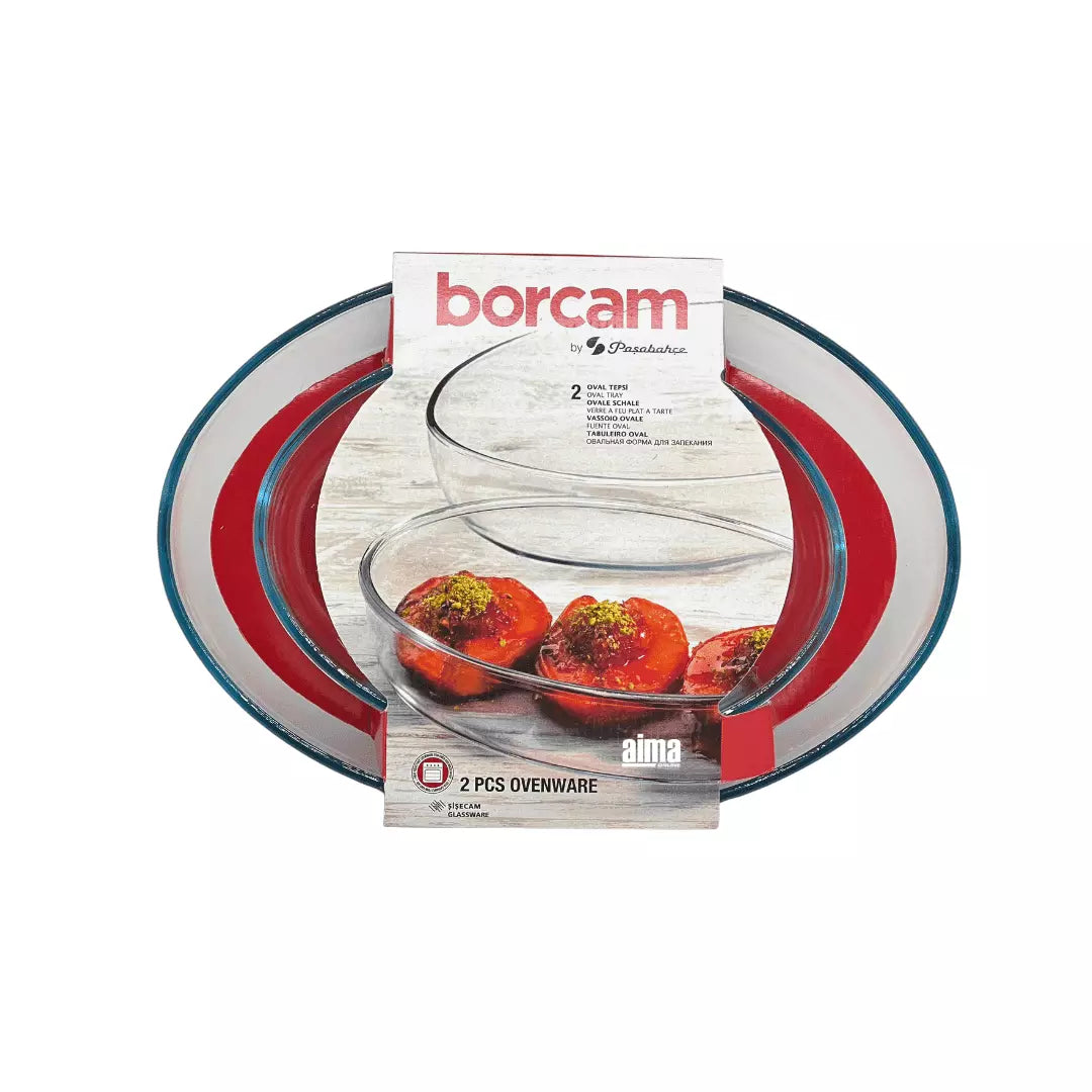 Borcam Oval - Oval fırın kabı 2 adet