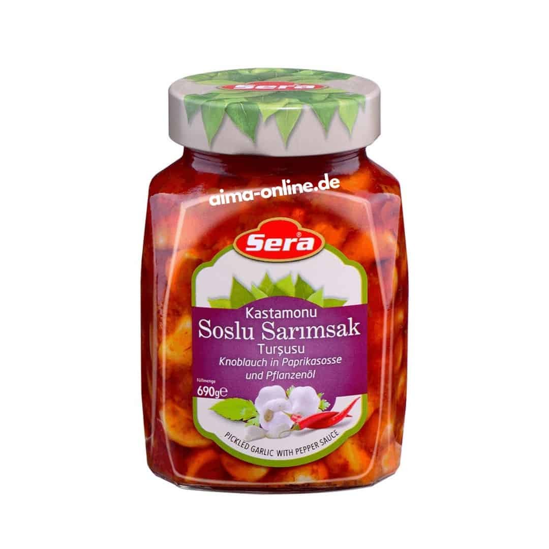 Sera Soslu Sarımsak Tursusu - Knoblauch in Paprikasosse 690g