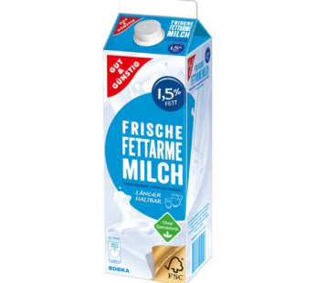 Gut & Günstig Frische Fettarme Milch 1,5% Fett 1l