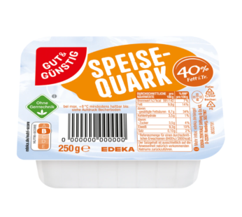 Gut & Günstig Speisequark 40 % Fett 250g