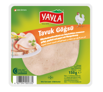 Yayla Tavuk Gögsü Hähnchenbrust-Formfleisch 150g