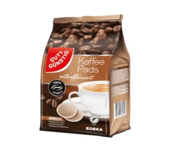 Gut & Günstig Kaffee-Pads entkoffeiniert 20Pads/144g