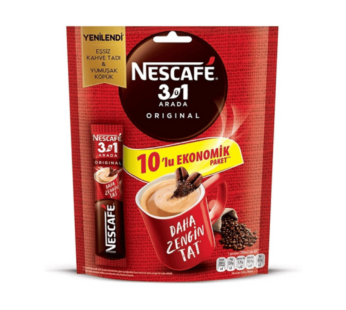 Nescafe 3 in 1, 10er Pack – Daha Zengin Tat